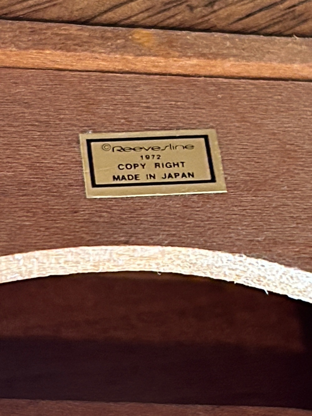 Vtg 1972 Reevesline Wooden Hall Console, Dollhouse Furniture - Picture 4 of 6